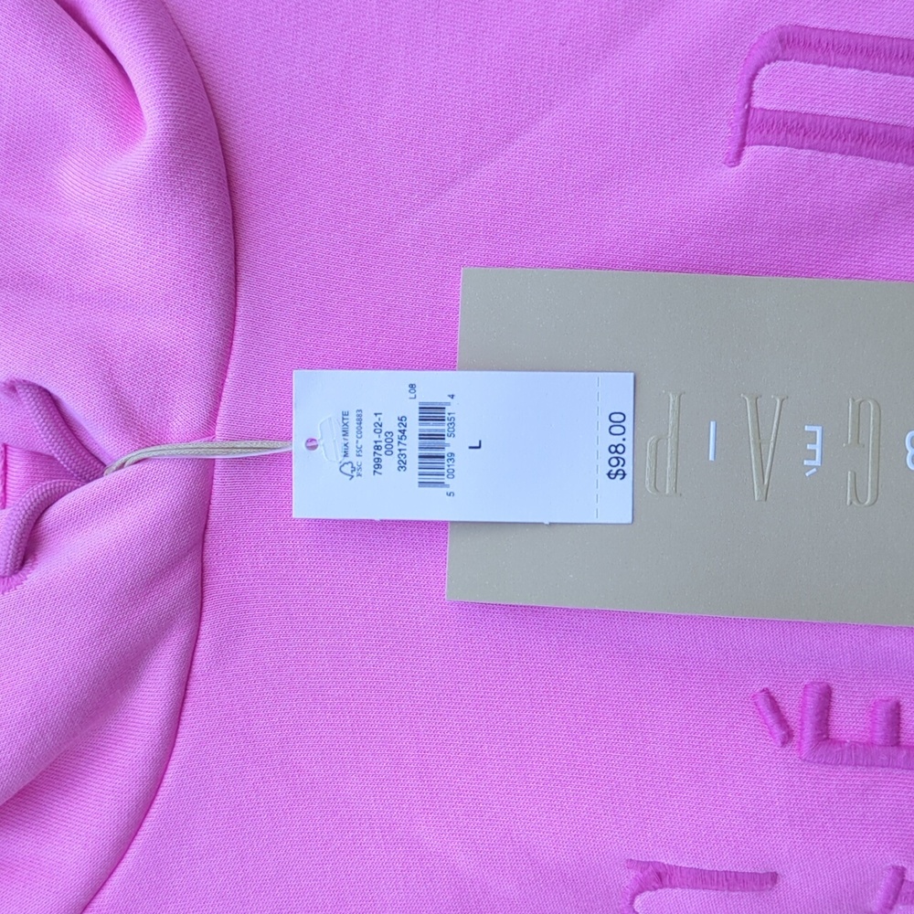 GAP Neon Pink Cropped Hoodie - Picture 10 of 12